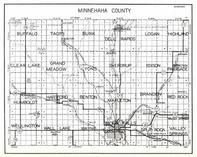 Minnehaha County, Buffalo, Taopi, Burk, Dell Rapids, Logan, Highland, Clear Lake, Grand Meadow, Lyons, Edison, South Dakota State Atlas 1930c